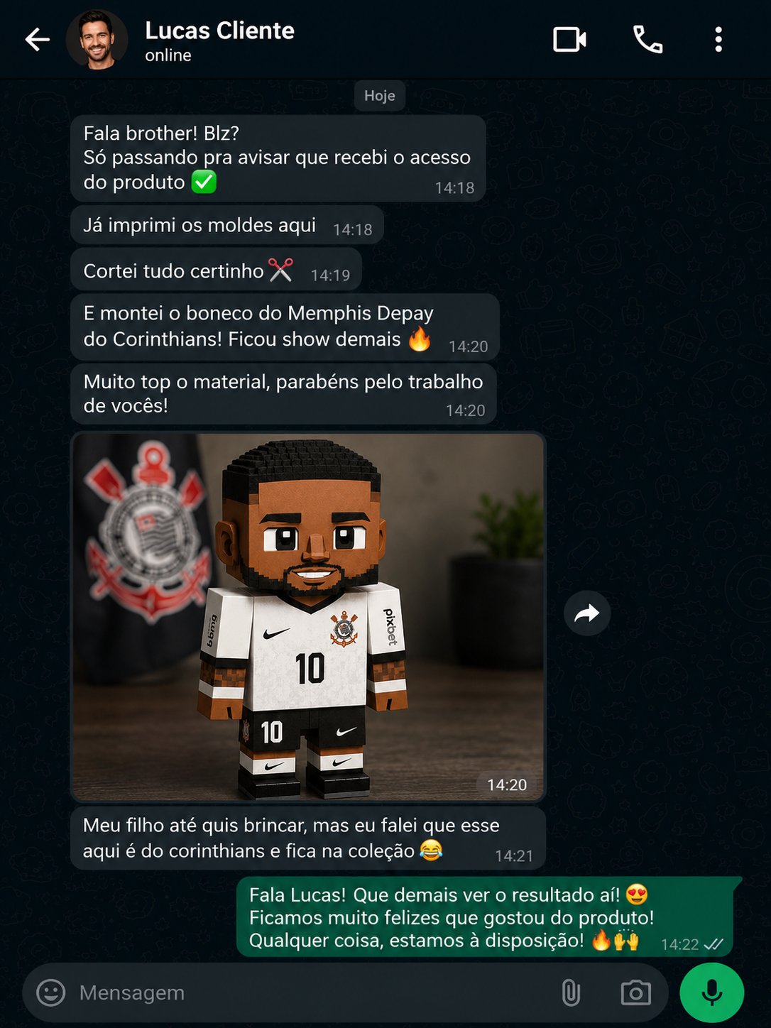 Depoimento de cliente