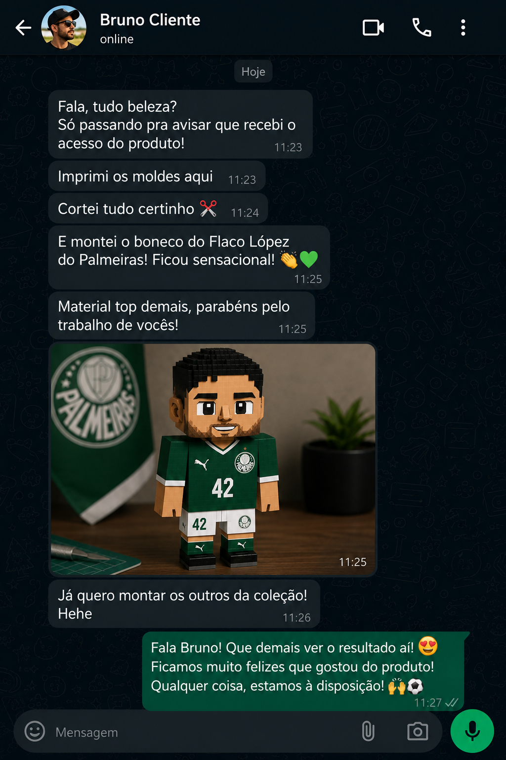 Depoimento de cliente