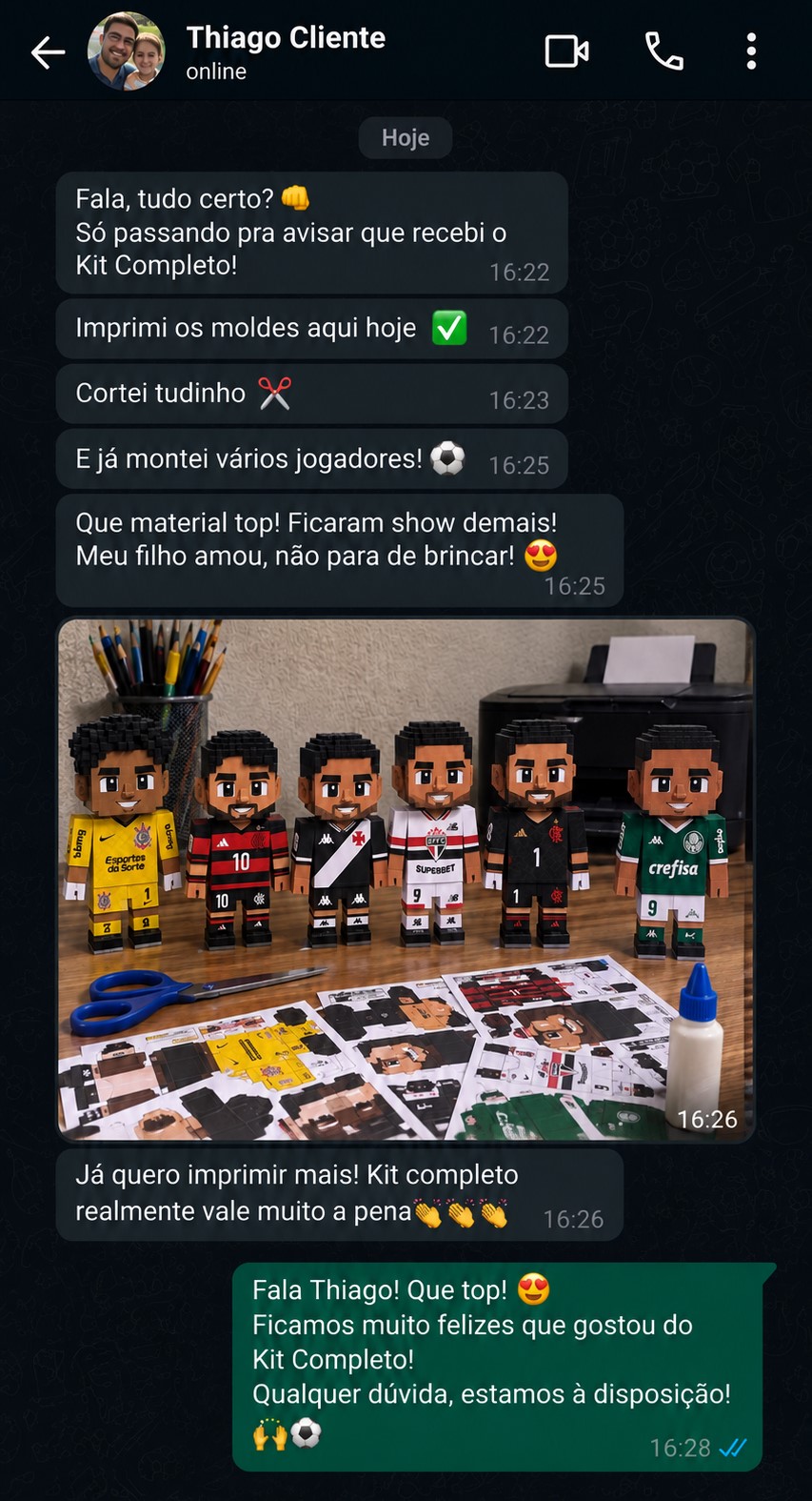 Depoimento de cliente