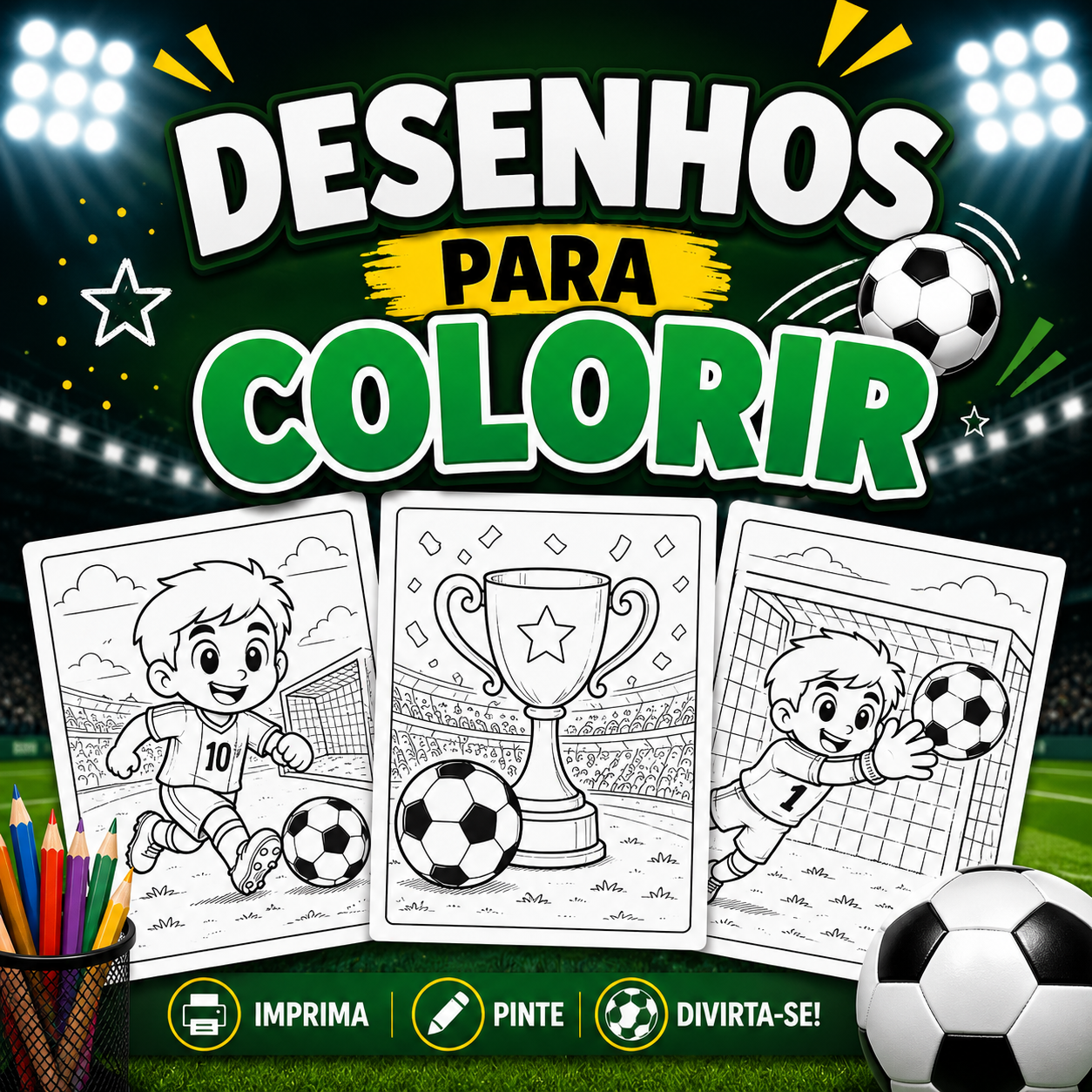 Bônus Desenhos dos Times para Colorir