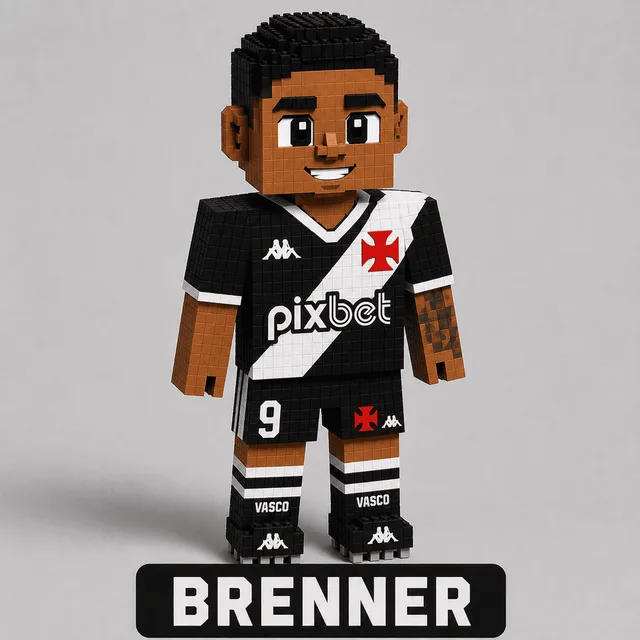 Boneco de papercraft do jogador Brenner