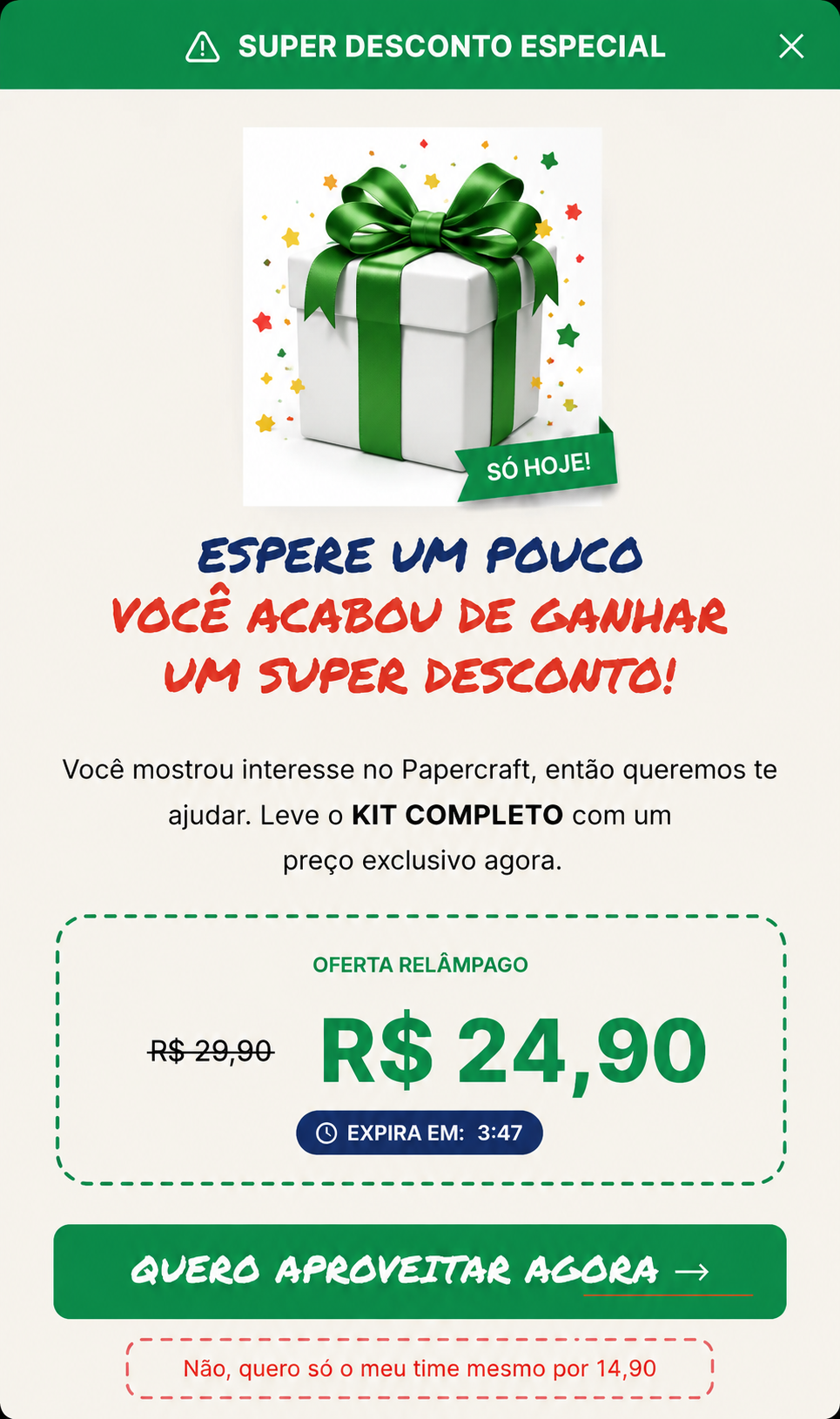 Super desconto especial: leve o Kit Completo com um preço exclusivo